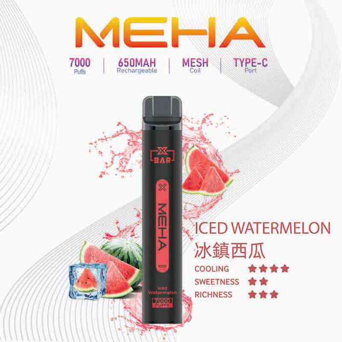MEHA XBAR 拋棄式 7000口小黑條：圖片 4