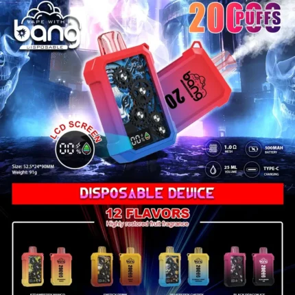 Bang Wheel 20000 Puffs 拋棄式電子煙 歐美爆款 可充電霧化棒