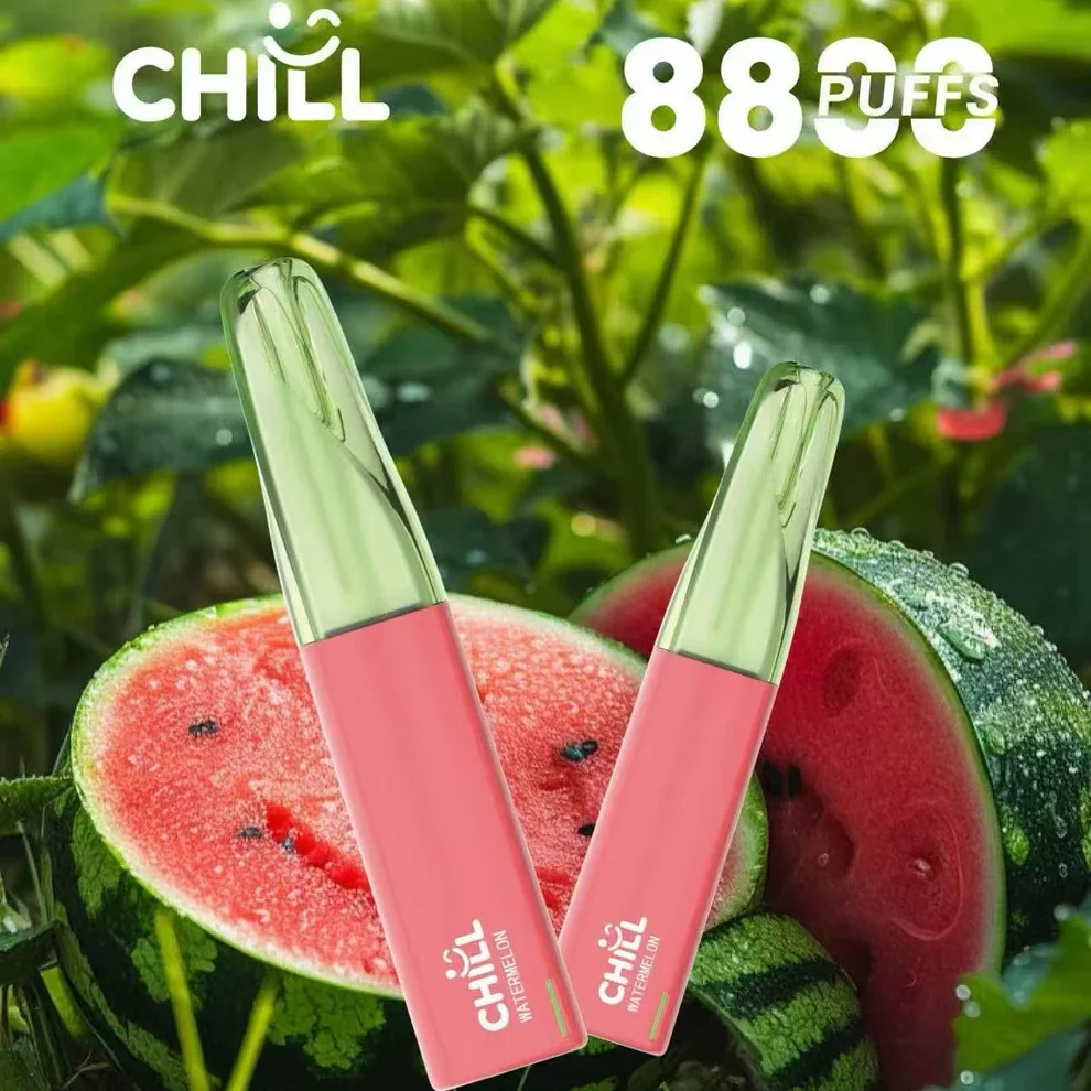 CHILL 8800 Puff 拋棄式電子煙機身設計與 Type-C 充電口細節-熱力蒸氣電子菸推薦