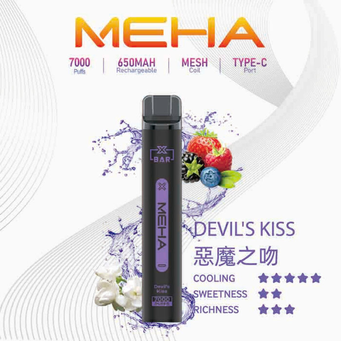 MEHA XBAR 拋棄式 7000口小黑條：圖片 14