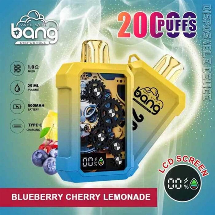 Bang Wheel 20000 Puffs 拋棄式電子煙 超大容量可充電霧化棒 歐美爆款：圖片 3